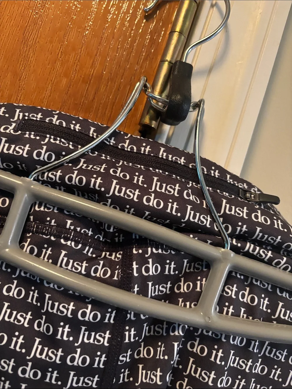 Nike Black & White 'Just Do It' Printed Capris